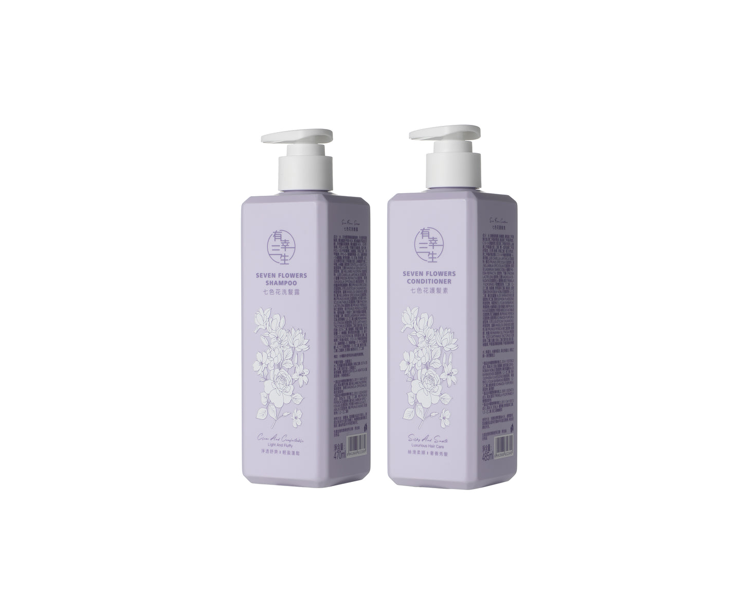Seven Flower Hair care Shampoo and Conditioner Set (1 pc each)