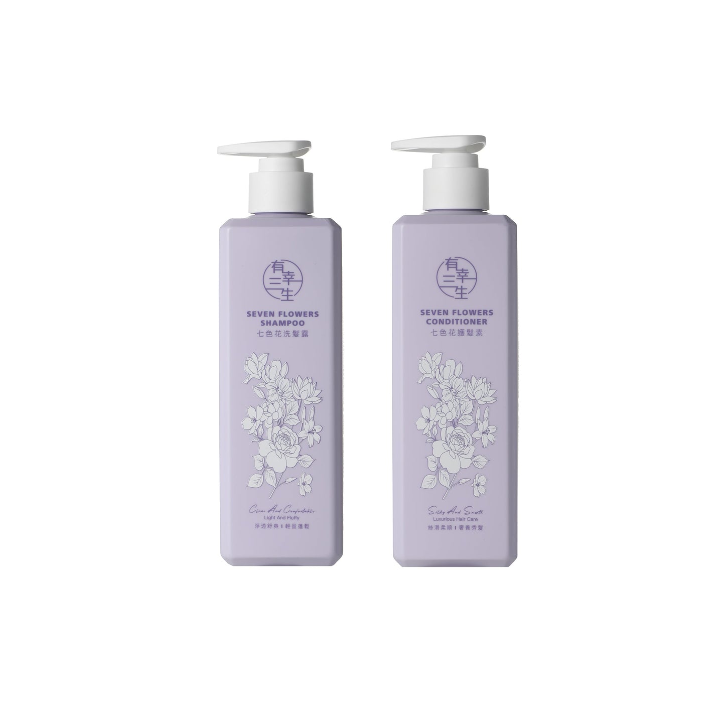 Seven Flower Hair care Shampoo and Conditioner Set (1 pc each)